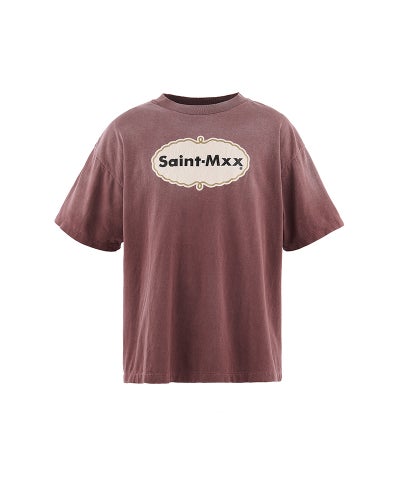 SAINT MICHAEL＞SS T-SHIRT/SAINT MXX/BURGUNDY | MAKES ONLINE STORE