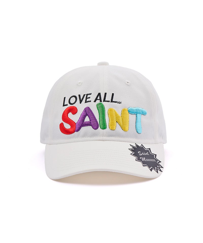 SAINT MICHAEL＞CAP/LOVE ALL/WHITE | MAKES ONLINE STORE