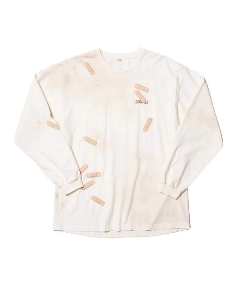 ＜doublet＞BANDAGE EMBROIDERY L/ST-SHIRT