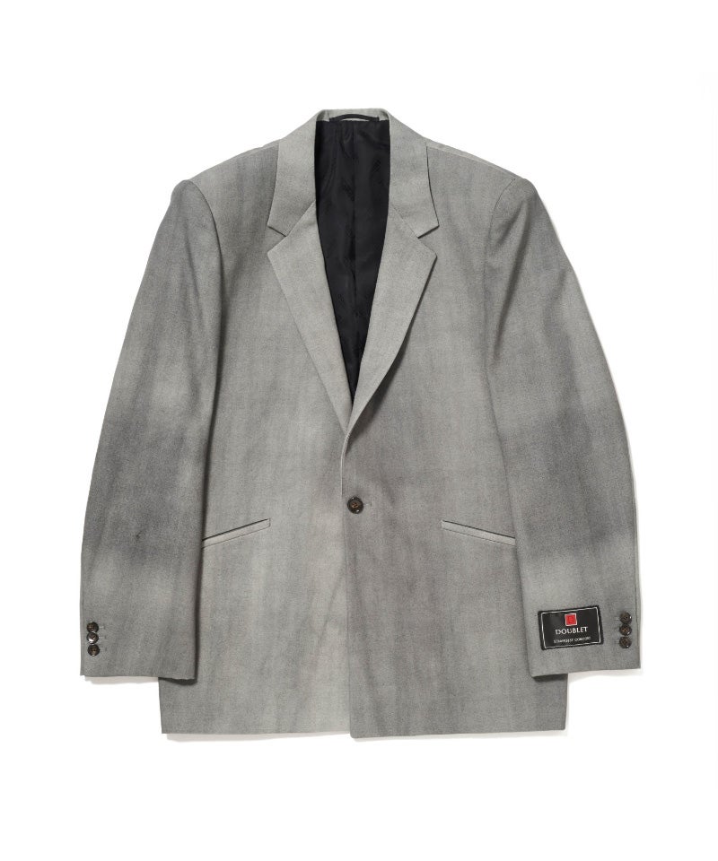 ＜doublet＞FADED SPRAY-DYE TAILORED JACKET