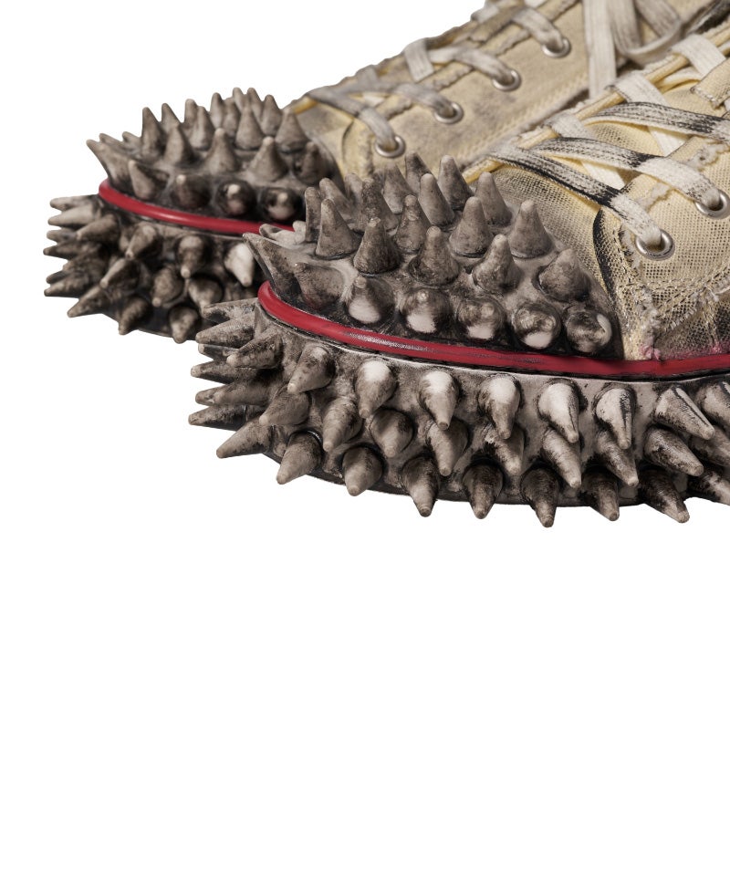 doublet＞DIRTY SPIKE TOE CAP CANVAS SNEAKER | MAKES ONLINE STORE