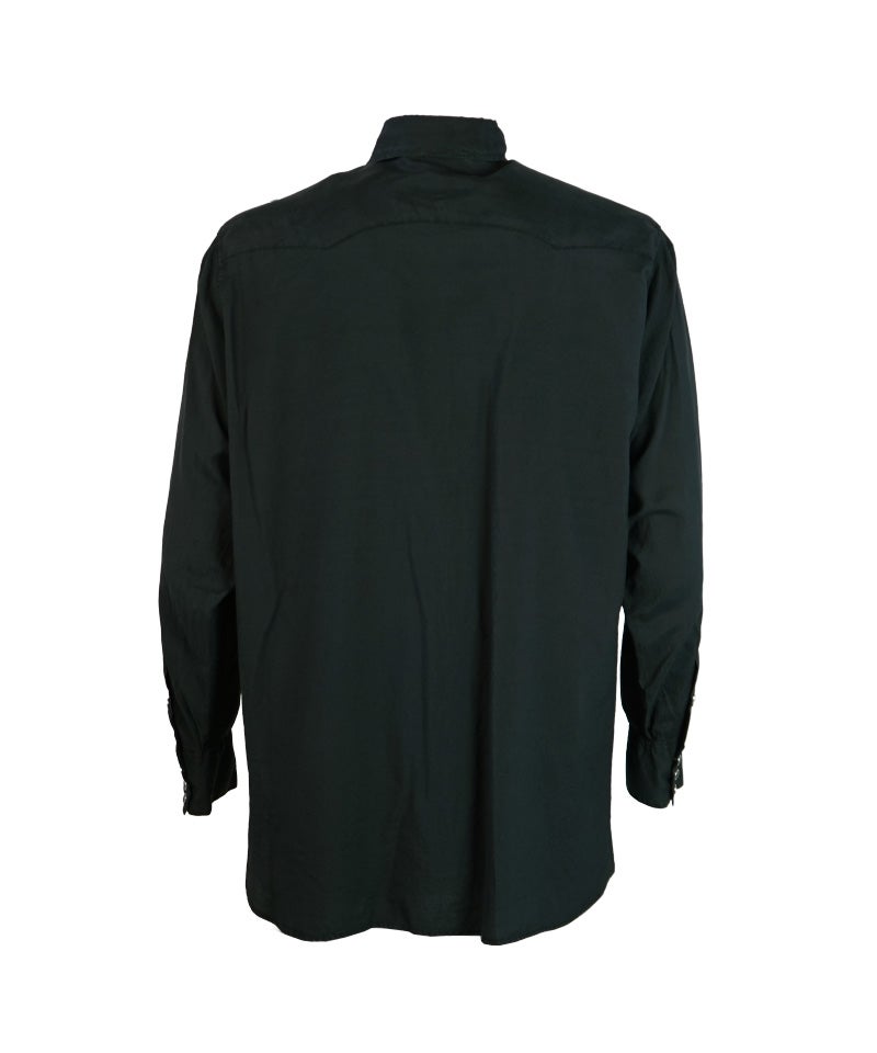 COMOLI＞シルク製品染 ウエスタンシャツ | MAKES ONLINE STORE