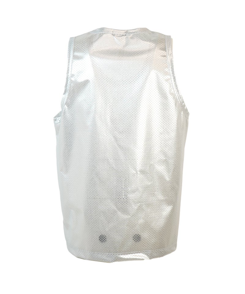 COMME des GARCONS HOMME PLUS＞エステルメッシュ全面箔プリントタンク