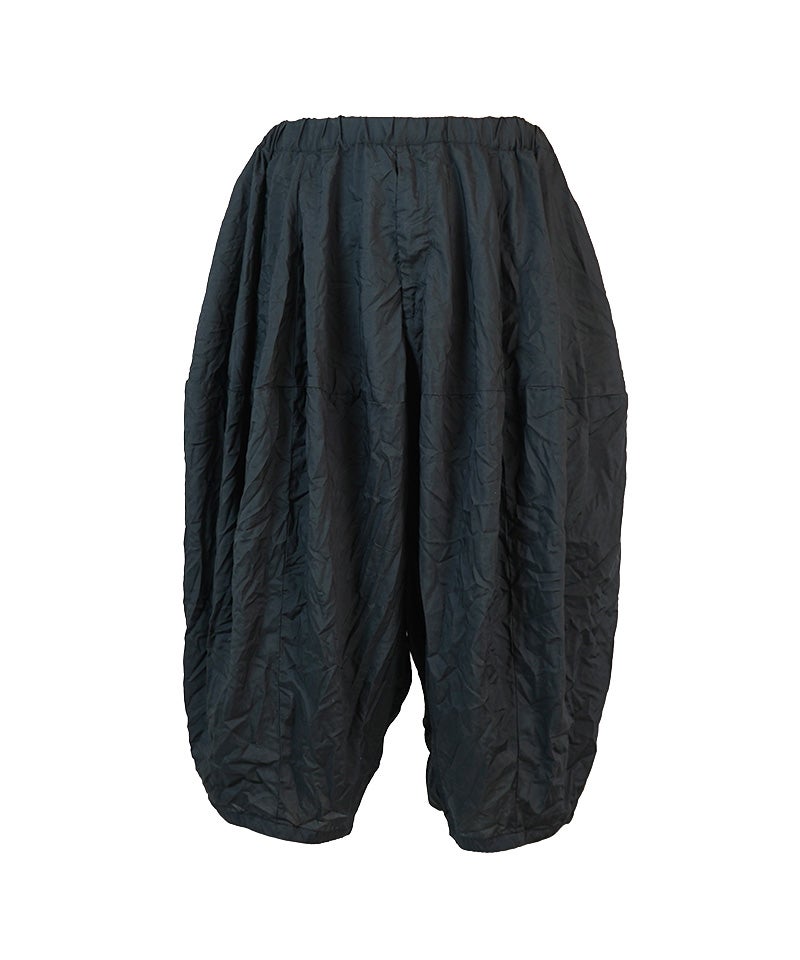 BLACK COMME des GARCONS＞エステルスパンブロード薄 製品後加工パンツ