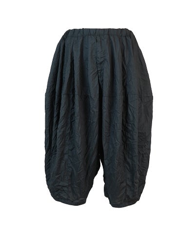 BLACK COMME des GARCONS＞エステルスパンブロード薄 製品後加工パンツ 
