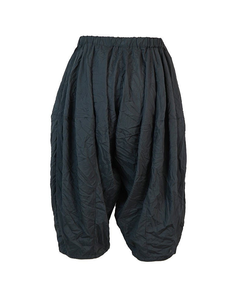 BLACK COMME des GARCONS＞エステルスパンブロード薄 製品後加工パンツ