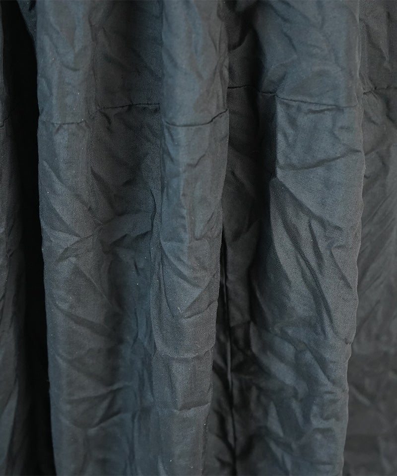 BLACK COMME des GARCONS＞エステルスパンブロード薄 製品後加工パンツ