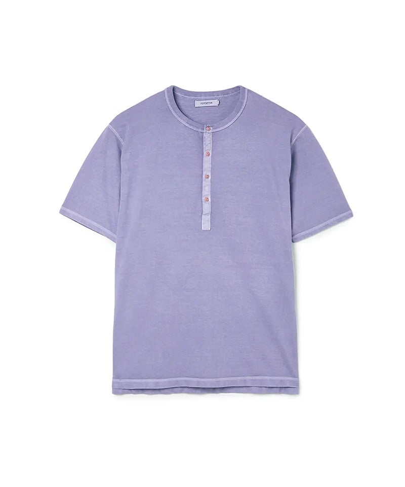 トップス iasof cotton henry neck nonnative＞DWELLER S/S HENRY NECK TEE COTTON JERSEY PIGMENT DYE