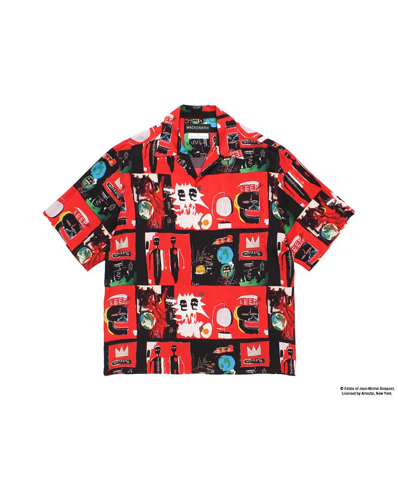 ワコマリア　アロハシャツ L Jean-Michel Basquiat WACKO MARIA＞JEAN-MICHEL BASQUIAT / HAWAIIAN SHIRT(TYPE-2) | MAKES