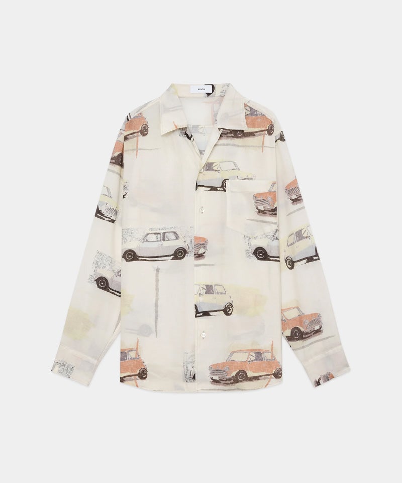 ＜marka＞OPEN COLLAR L/S SHIRT