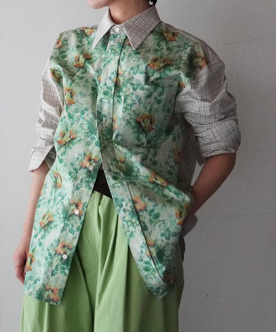 Meryll Rogge＞COMBO CLASSIC SHIRT W/ FORMAL COLLAR | MAKES ONLINE 