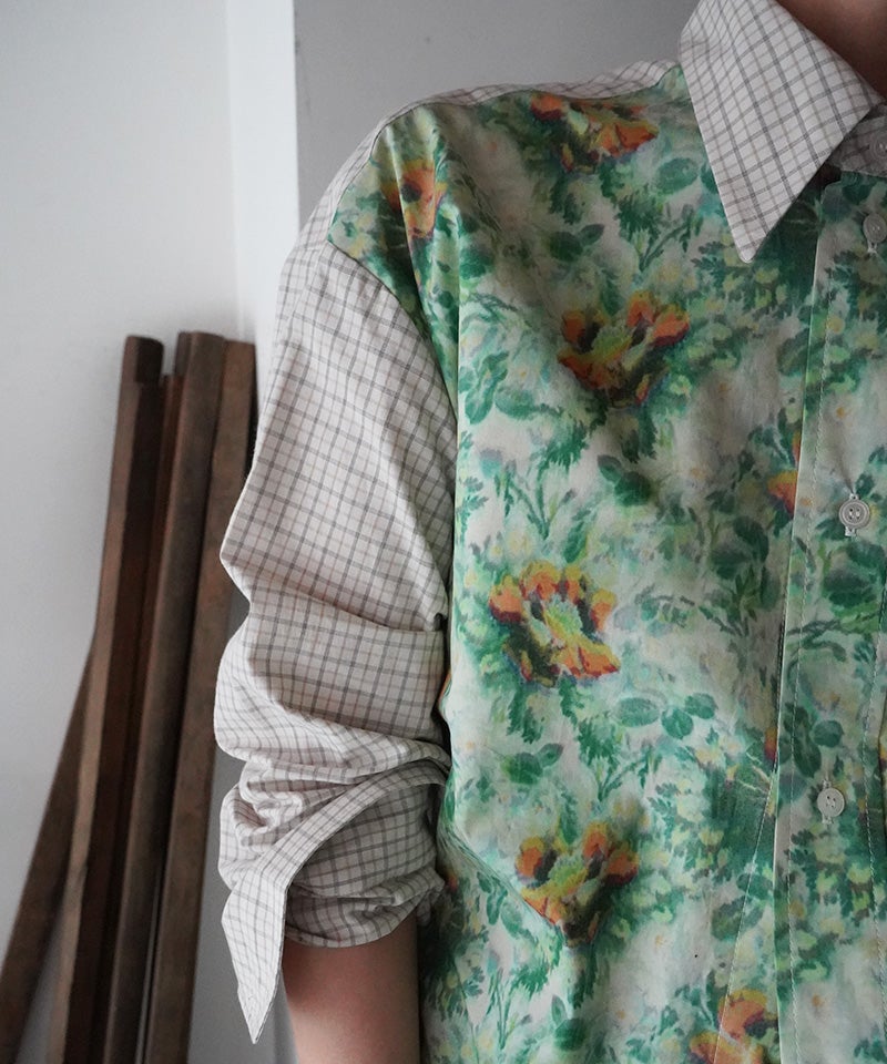 Meryll Rogge＞COMBO CLASSIC SHIRT W/ FORMAL COLLAR | MAKES ONLINE