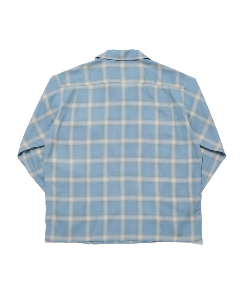 サブカルチャー SC OMBRE CHECK SHIRT / BLUE サイズ2 SEQUEL＞OMBRE CHECK LONG SLEEVE SHIRT (SQ-26SS-SH-02) | MAKES