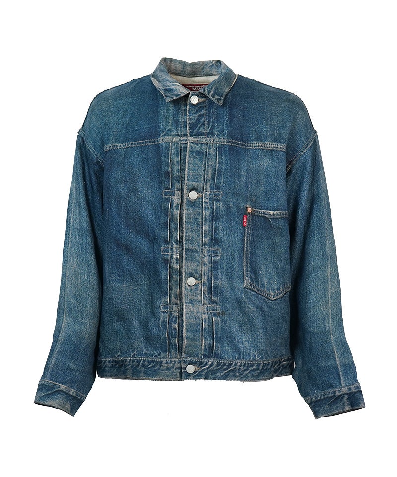 eYe JUNYAWATANABE MAN＞麻オックス転写プリントLevi'sWネーム