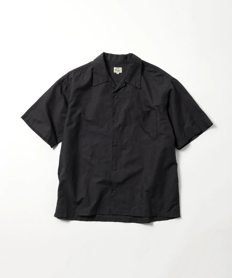 ＜GOLD＞COTTON/RAMIE BROAD S/S SNAP SHIRT