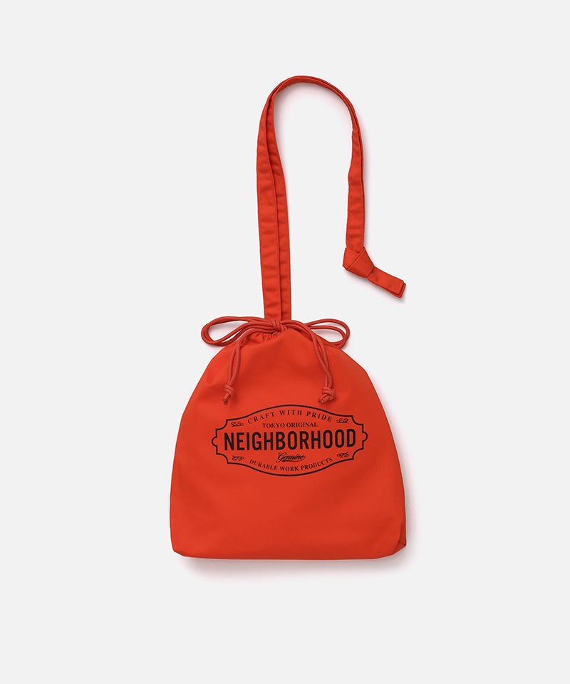 NEIGHBORHOOD＞LOGO DRAWSTRING BAG | MAKES ONLINE STORE