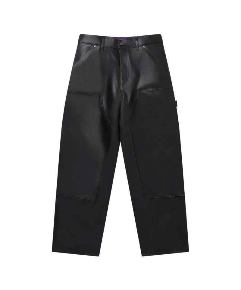 ＜BlackEyePatch＞FAUX LEATHER EXTRA BAGGY DOUBLE KNEE PANTS