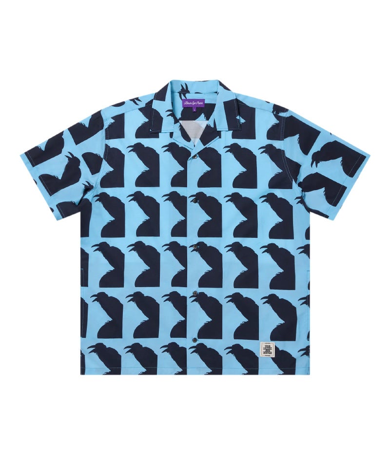 ＜BlackEyePatch＞JIRO KONAMI CROW OPEN COLLARED S/S SHIRT