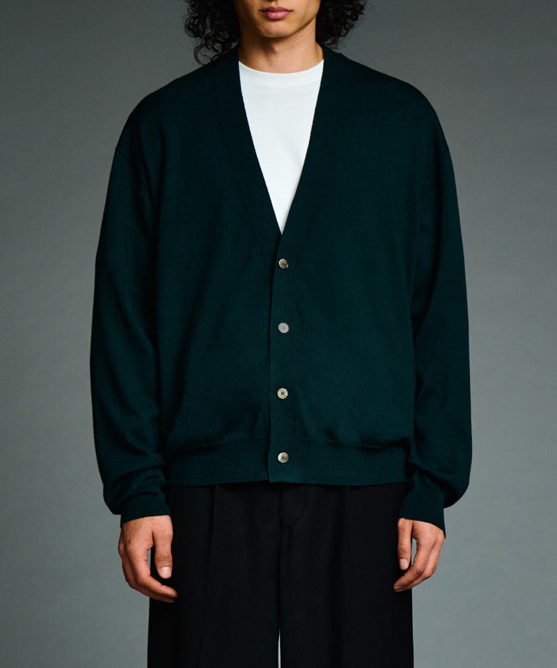 A.PRESSE＞Wool Cotton High Gauge Cardigan | MAKES ONLINE STORE