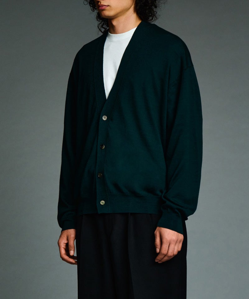 A.PRESSE＞Wool Cotton High Gauge Cardigan | MAKES ONLINE STORE