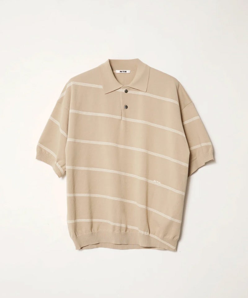 NTN＞ANGLE BORDER KNIT POLO | MAKES ONLINE STORE