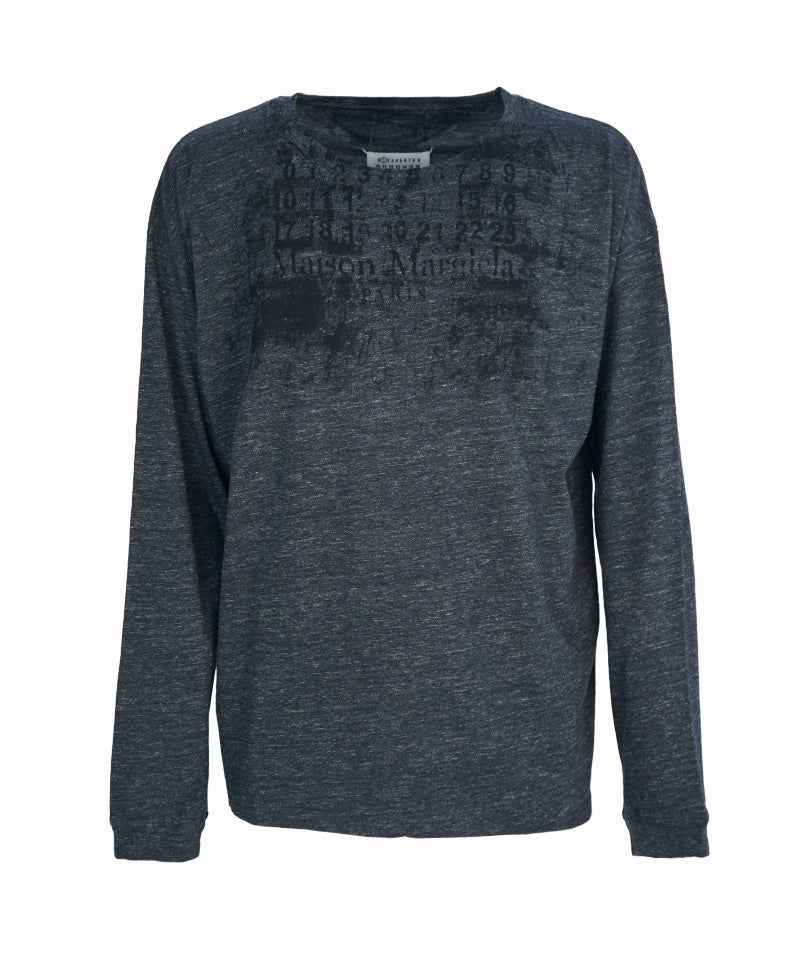 Maison Margiela＞NUMBERS LONGSLEEVE T-SHIRT | MAKES ONLINE STORE