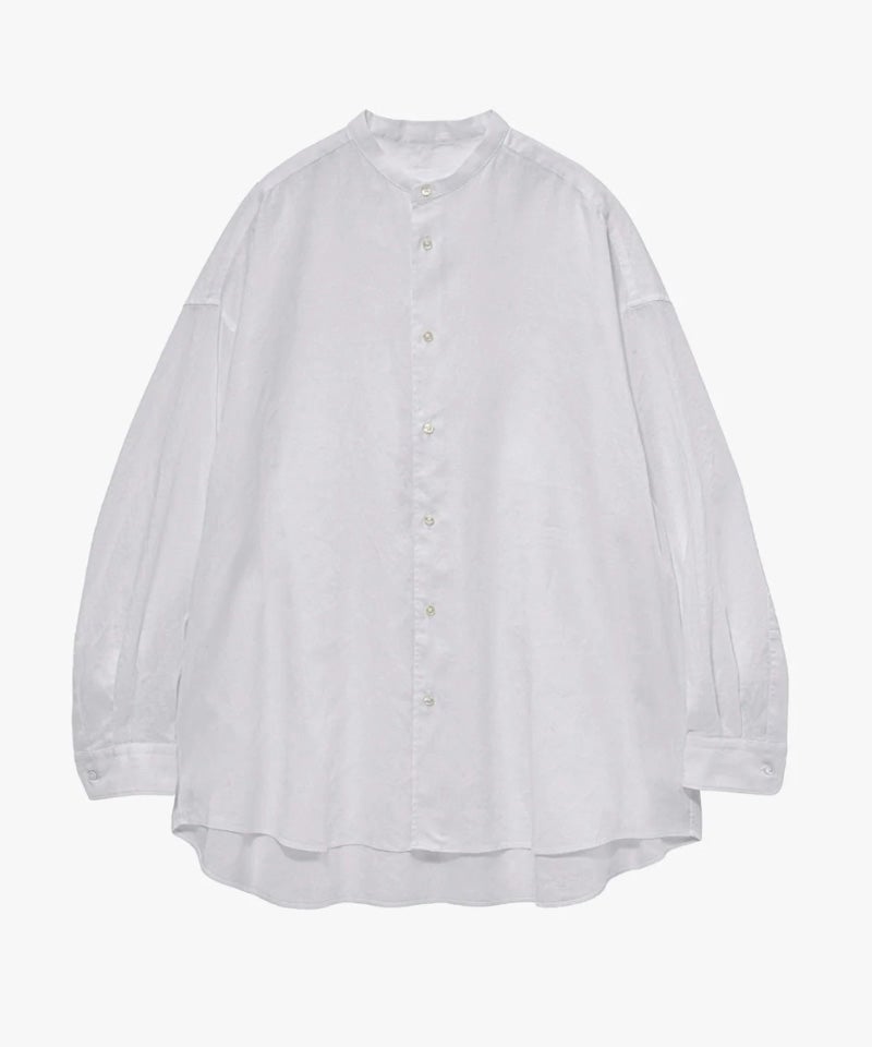 グラフペーパー リネン Oversized Band Collar Shirt Graphpaper＞Linen L/S Oversized Band Collar Shirt | MAKES ONLINE STORE