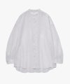 ＜Graphpaper＞Linen L/S Oversized Band Collar Shirt