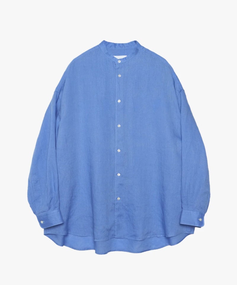 Graphpaper＞Linen L/S Oversized Band Collar Shirt | MAKES ONLINE STORE