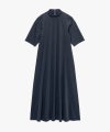 ＜Graphpaper＞Cool Smooth Mock Neck Panel Line Dress