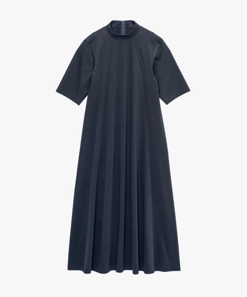 ＜Graphpaper＞Cool Smooth Mock Neck Panel Line Dress