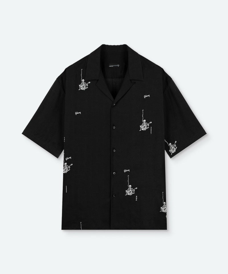 LAD MUSICIAN＞Gibson × LAD MUSICIAN × EIRAKUYA OPEN COLLAR SHORT