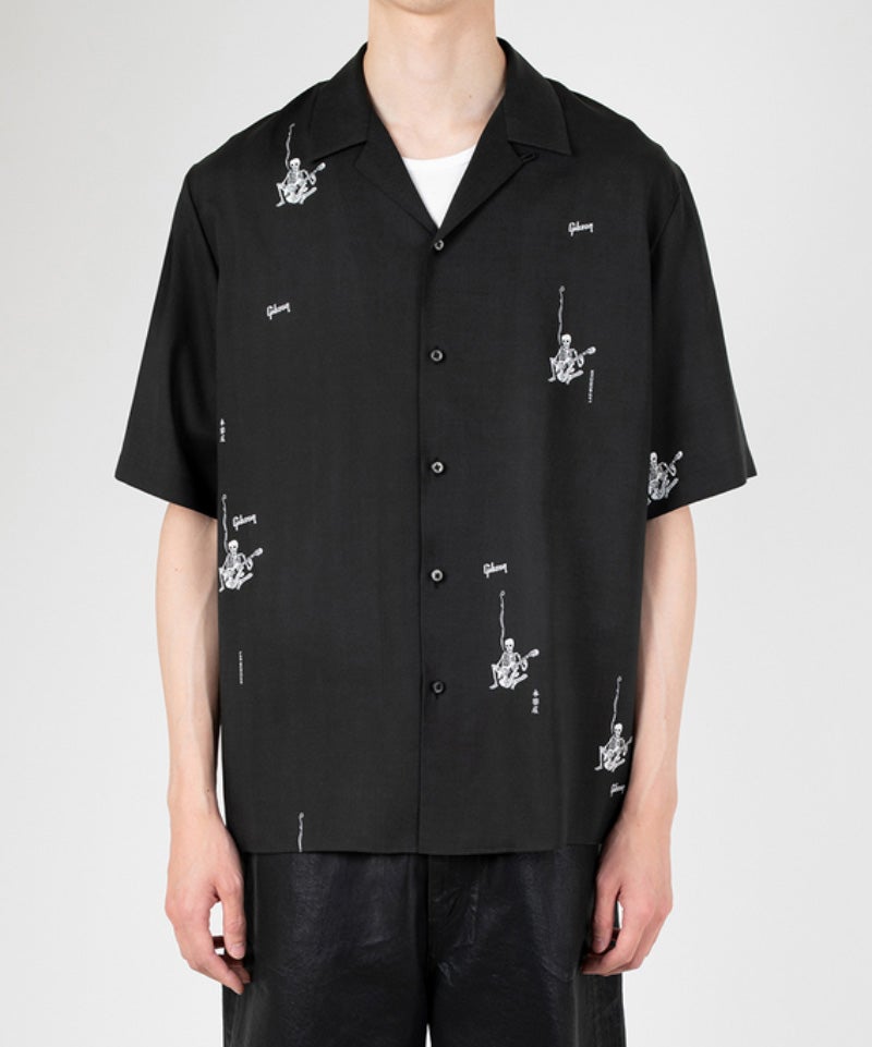 LAD MUSICIAN＞Gibson × LAD MUSICIAN × EIRAKUYA OPEN COLLAR SHORT