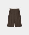 ＜marka＞TWO TUCK CROPPED TROUSERS