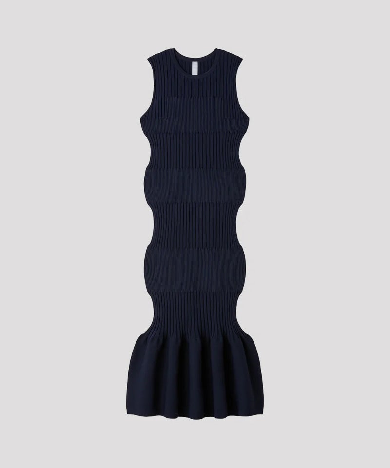 CFCL FLUTED SLEEVELESS MERMAID DRESS 黒 CFCL＞FLUTED SLEEVELESS MERMAID DRESS | MAKES ONLINE STORE