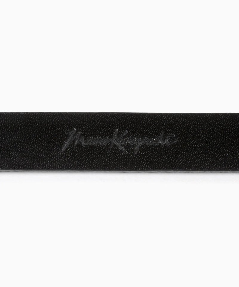 Mame Kurogouchi＞Cow Hide Leather Narrow Belt | MAKES ONLINE STORE