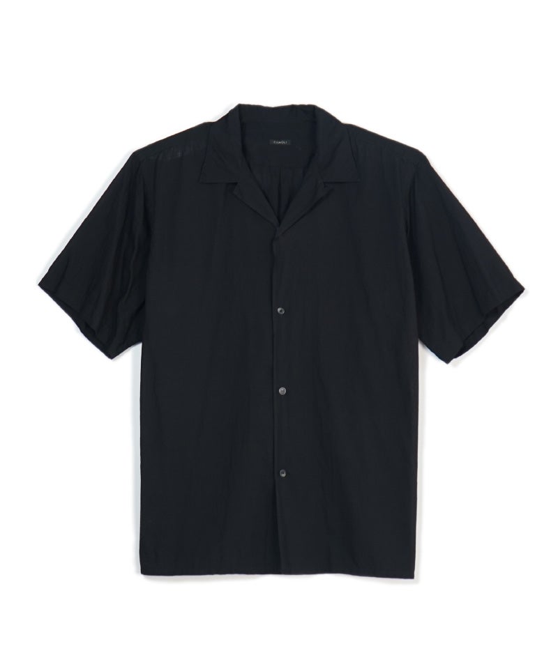 COMOLI＞KHADIコットン 半袖オープンカラーシャツ | MAKES ONLINE STORE