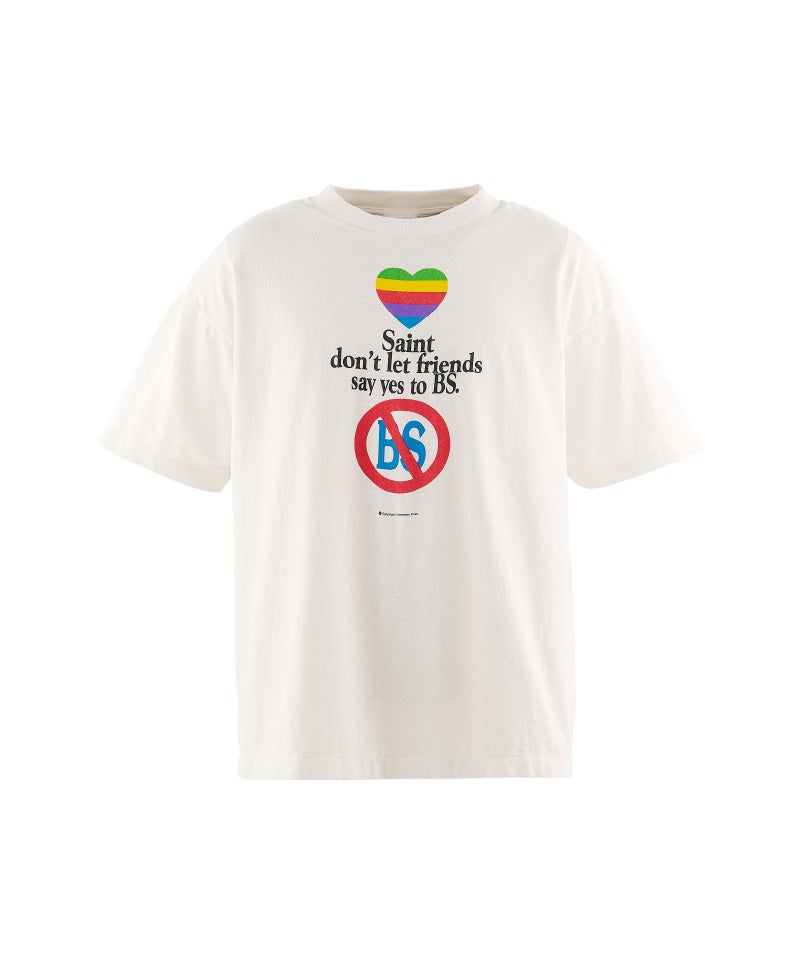 ＜SAINT MICHAEL＞SS T-SHIRT/don't/WHITE