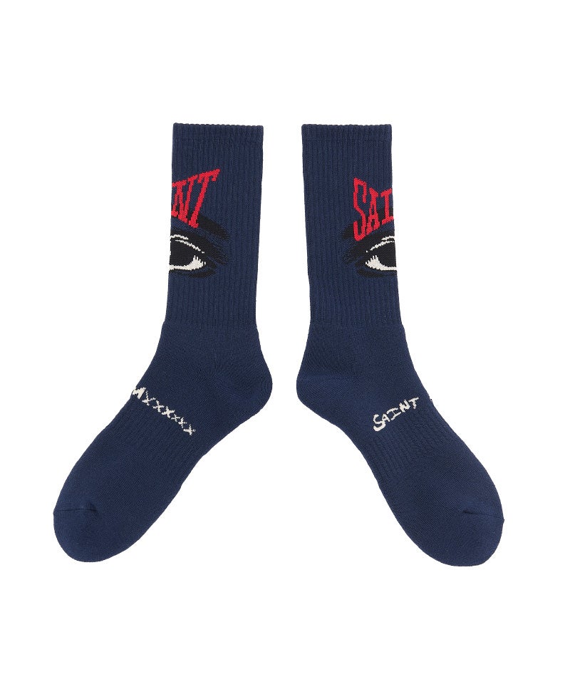 ＜SAINT MICHAEL＞SOCKS/EYE/NAVY
