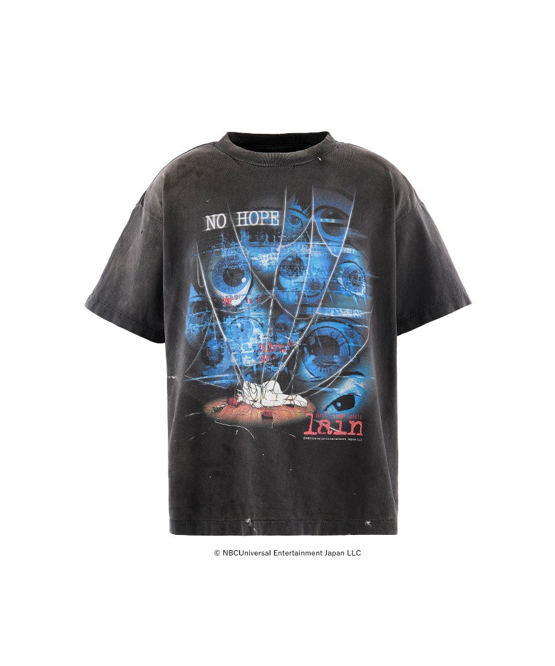 ＜SAINT MICHAEL＞LAIN_SS T-SHIRT/NO　HOPE/BLACK
