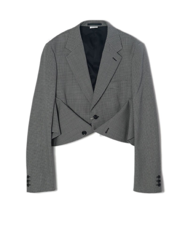 BLACK COMME des GARCONS 千鳥格子 ジャケット COMME des GARCONS HOMME PLUS＞ウール千鳥格子 ジャケット | MAKES