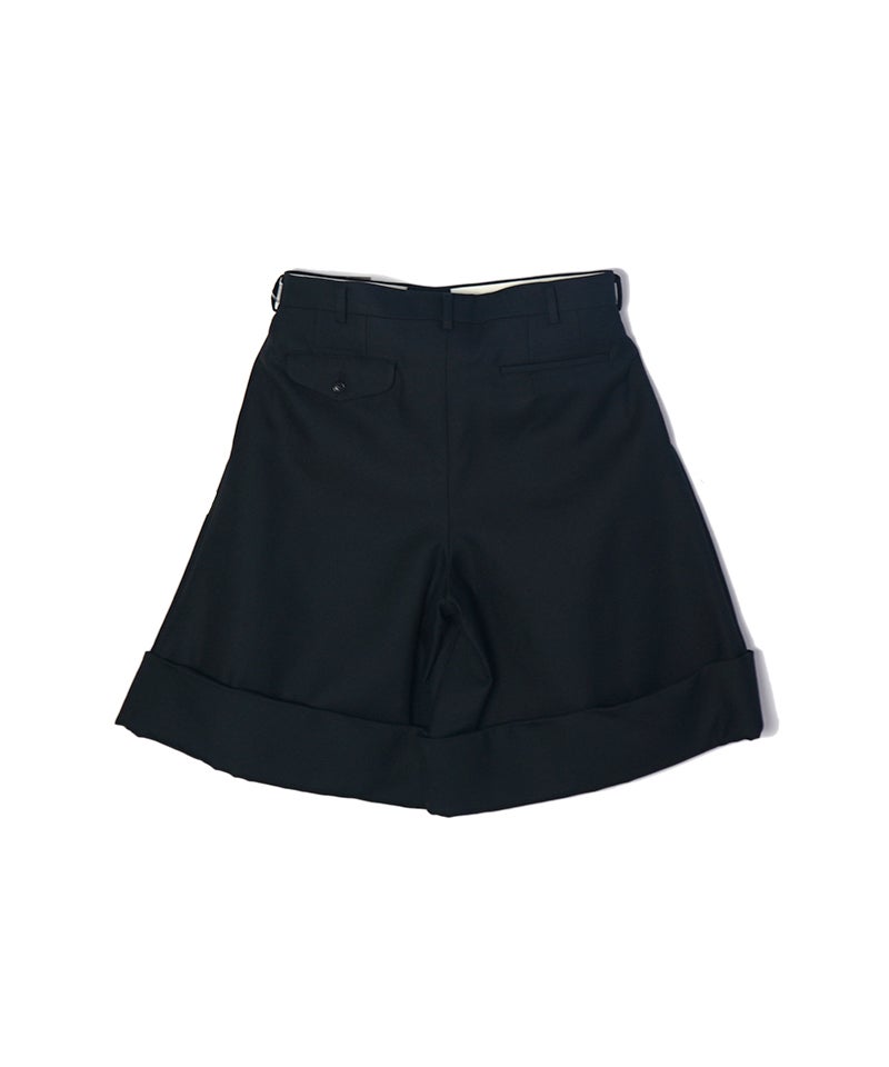 コムデギャルソンオムプリュス　加工ショーツ COMME des GARCONS HOMME PLUS＞二重織ウールハード加工 ショーツ
