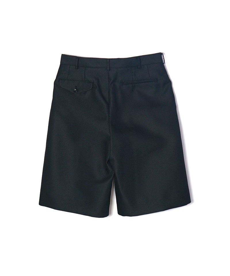 コムデギャルソンオムプリュス　25SS　エステル素材ショーツ　黒 COMME des GARCONS HOMME PLUS＞エステルドビークロス（タイプH
