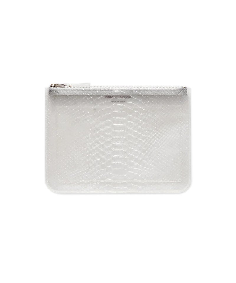 WALLET COMME des GARCONS＞SNAKE TRANSPARENT ZIP POUCH(L) | MAKES