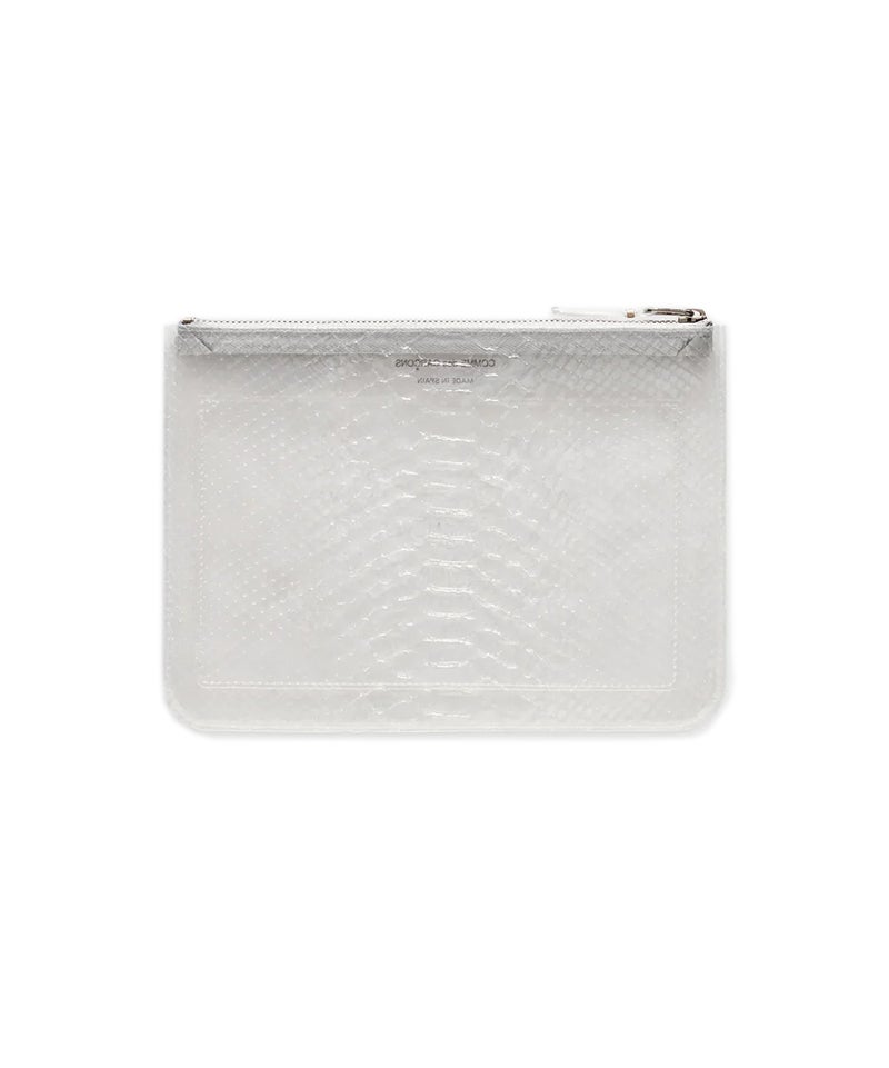 WALLET COMME des GARCONS＞SNAKE TRANSPARENT ZIP POUCH(L) | MAKES