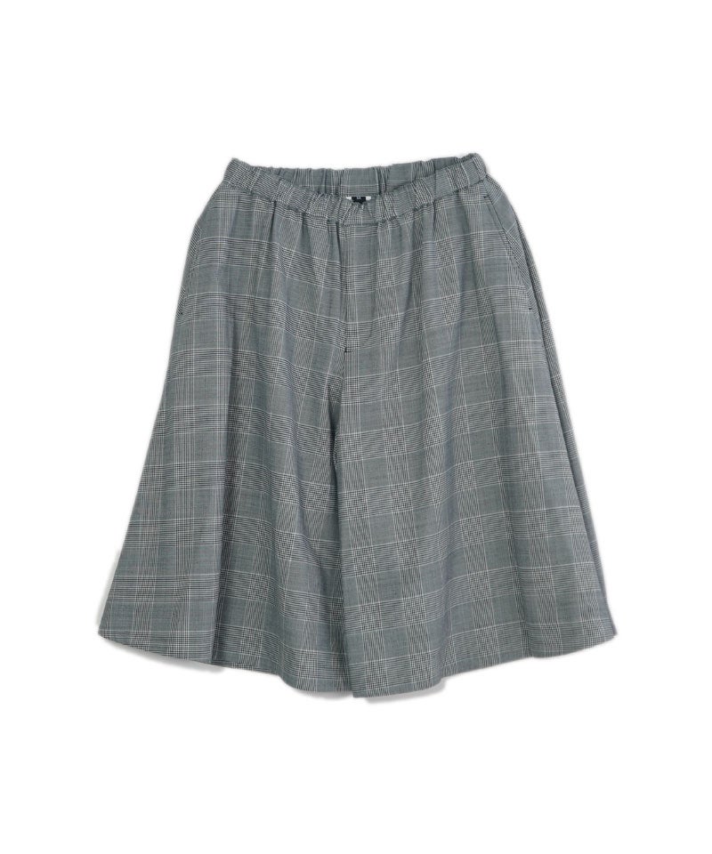 ブラックコムデギャルソン ドーナツパンツXS グレー系チェック柄 BLACK COMME des GARCONS＞エステル/ウールグレンチェックパンツ