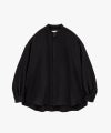 ＜Graphpaper＞Satin Oversized Band Collar Shirt
