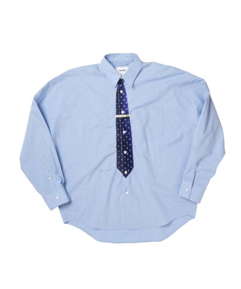＜doublet＞TROMPE L’OEIL TIE EMBROIDERY SHIRT