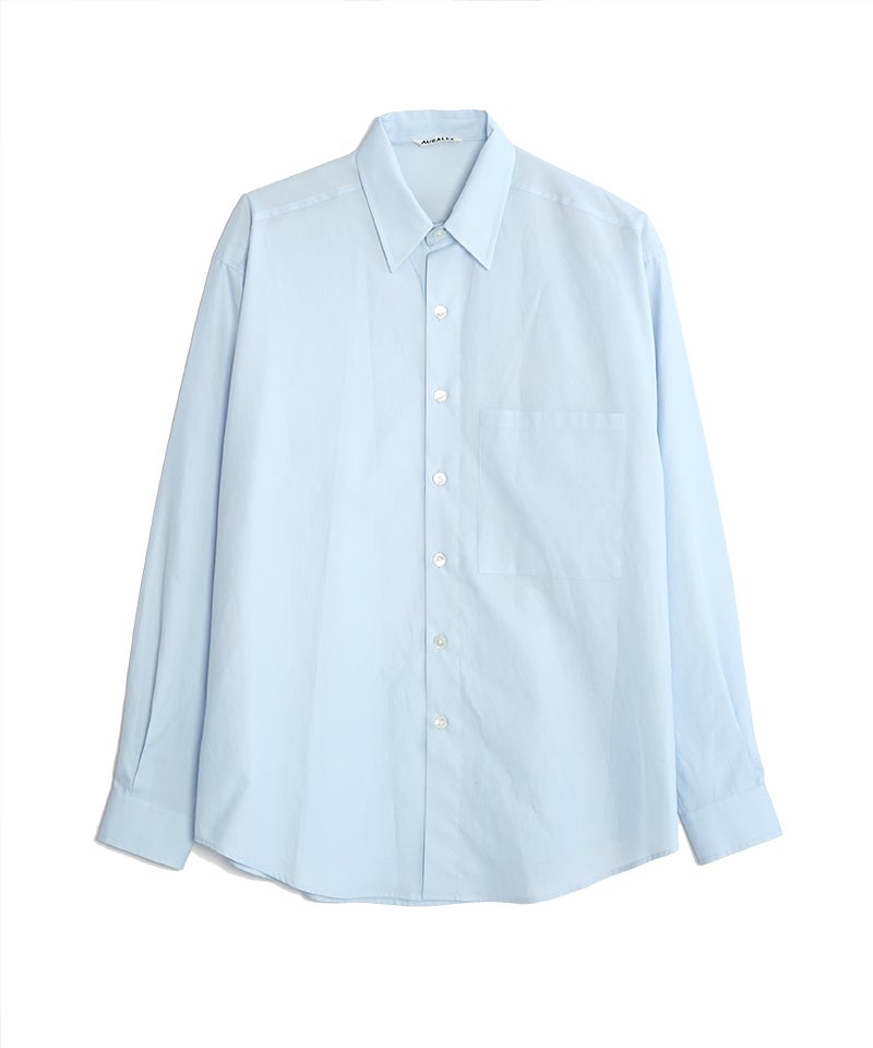 トップス AURALEE 26SS WASHED FINX TWILL BIG SHIRT AURALEE＞WASHED FINX TWILL BIG SHIRT | MAKES ONLINE STORE