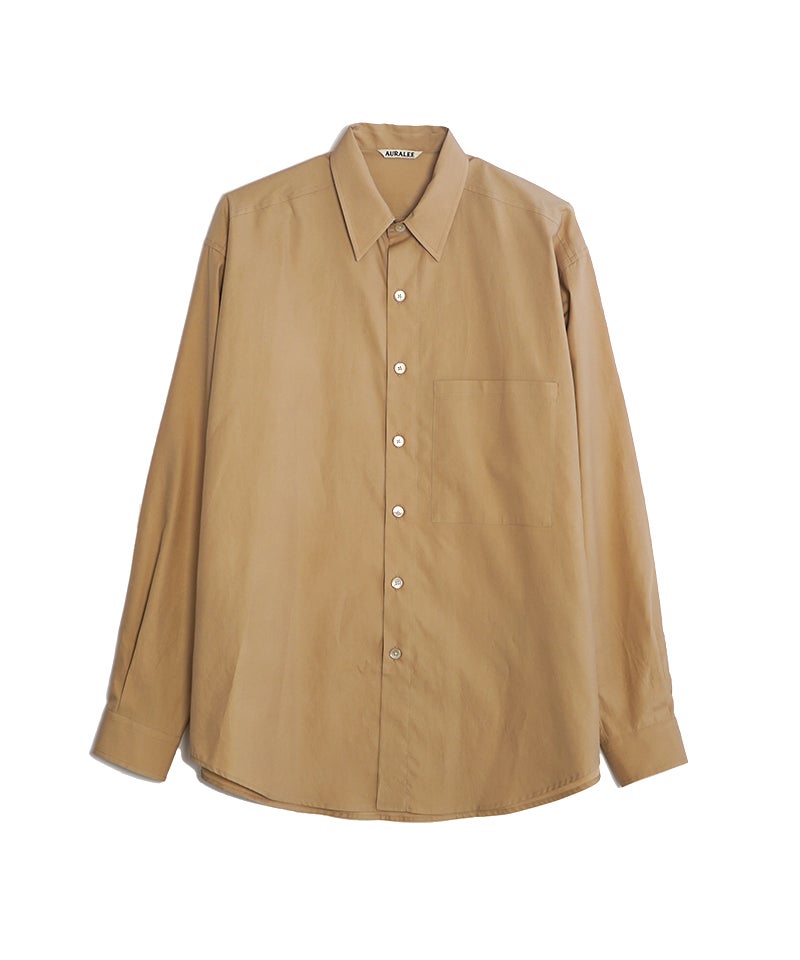 AURALEE＞WASHED FINX TWILL BIG SHIRT | MAKES ONLINE STORE